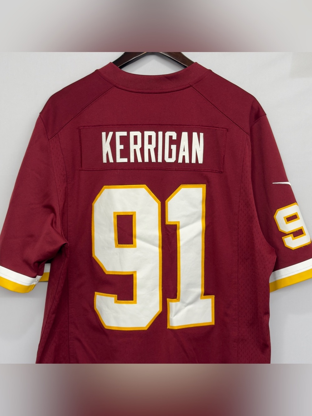 Nike On Field Washington Redskins Ryan Kerrigan #91 Jersey Burgundy Mens Size L